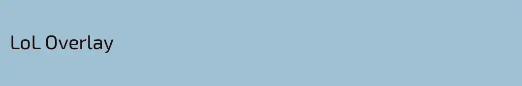 LoL Overlay